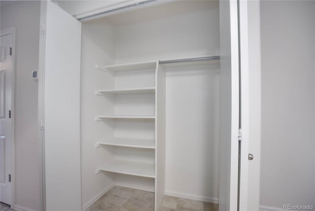 view of closet