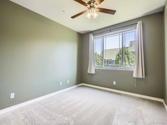 2133 Krisron Rd Unit A202, Fort Collins, CO 80525 - carpeted spare room featuring ceiling fan and fire sprinkler in ceiling
