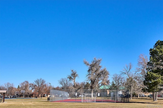 surrounding community featuring fence