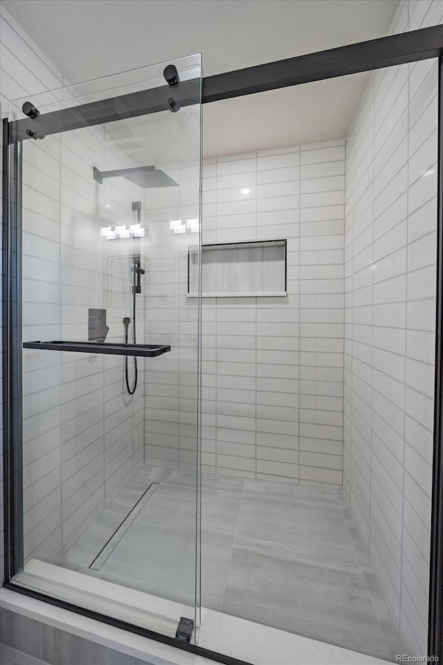 bathroom with walk in shower