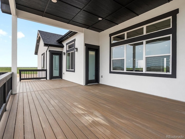 62101 E 32nd Ct, Strasburg, CO 80136 - view of wooden terrace
