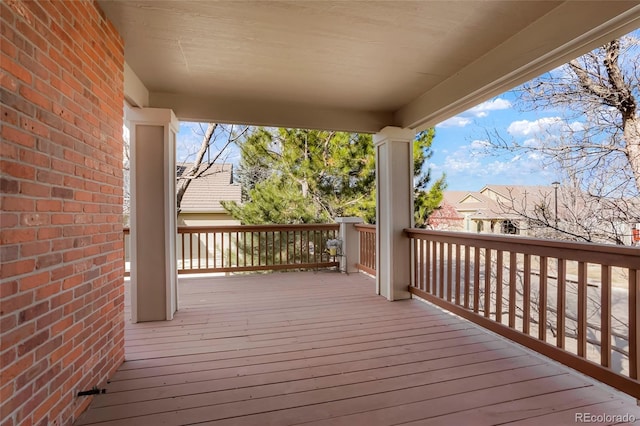 view of deck