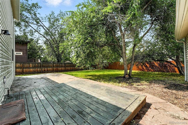 11635 W Security Ave, Lakewood, CO 80401 - wooden deck with a fenced backyard