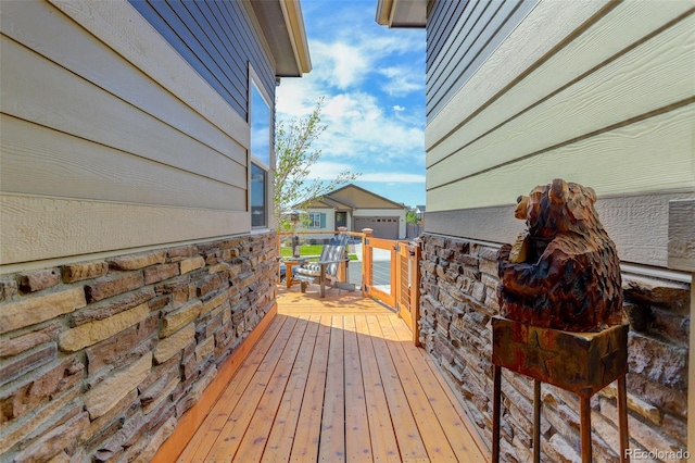 view of wooden terrace