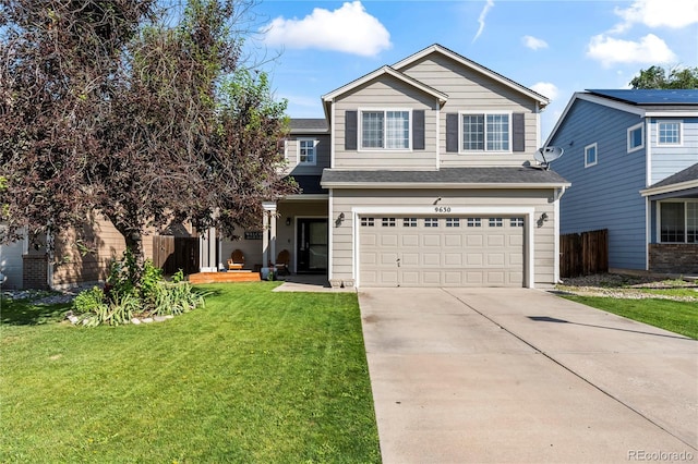9630 Yukon Way, Colorado Springs, CO 80925 - traditional-style home with concrete driveway and a garage