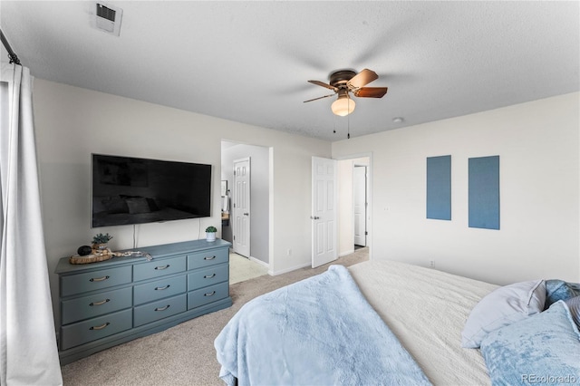 9630 Yukon Way, Colorado Springs, CO 80925 - bedroom featuring light colored carpet and ceiling fan
