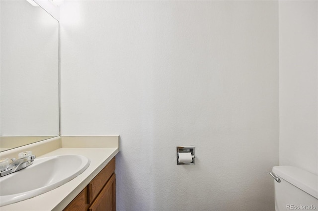 4220 Hunting Meadows Cir, Colorado Springs, CO 80916 - bathroom with vanity and toilet