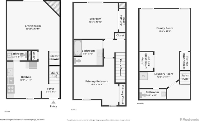 4220 Hunting Meadows Cir, Colorado Springs, CO 80916 - view of property floor plan