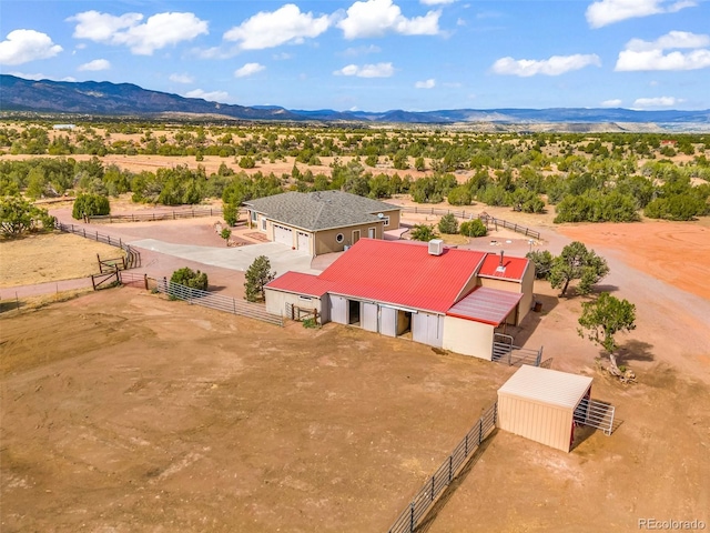 491 Newlin Ridge Rd, Florence, CO 81226 - aerial view of sparsely populated area with a mountainous background