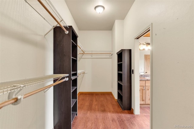 491 Newlin Ridge Rd, Florence, CO 81226 - spacious closet featuring wood finished floors