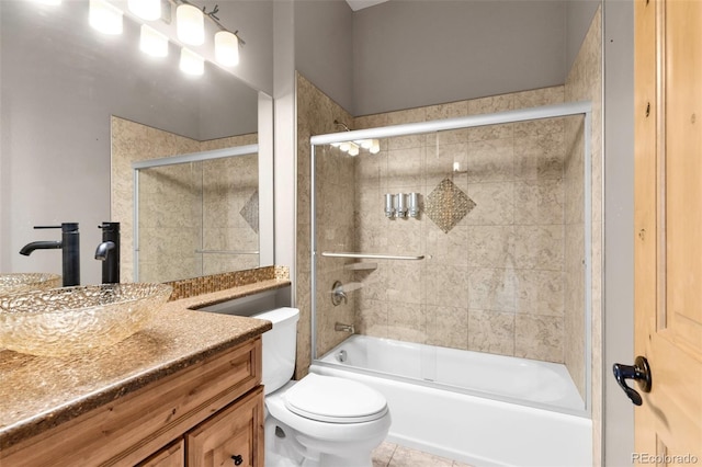 491 Newlin Ridge Rd, Florence, CO 81226 - bathroom featuring vanity, toilet, and enclosed tub / shower combo