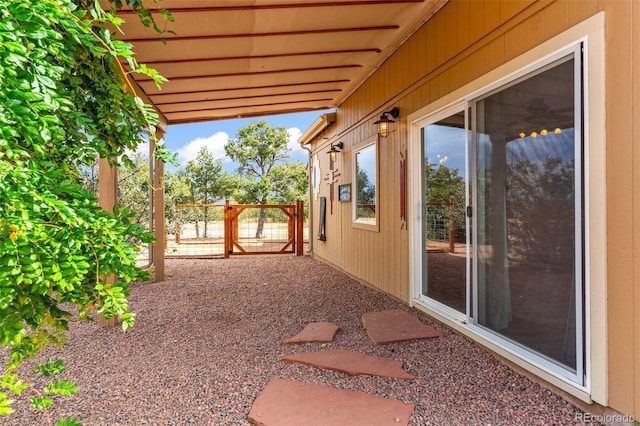 491 Newlin Ridge Rd, Florence, CO 81226 - view of patio featuring fence and a gate