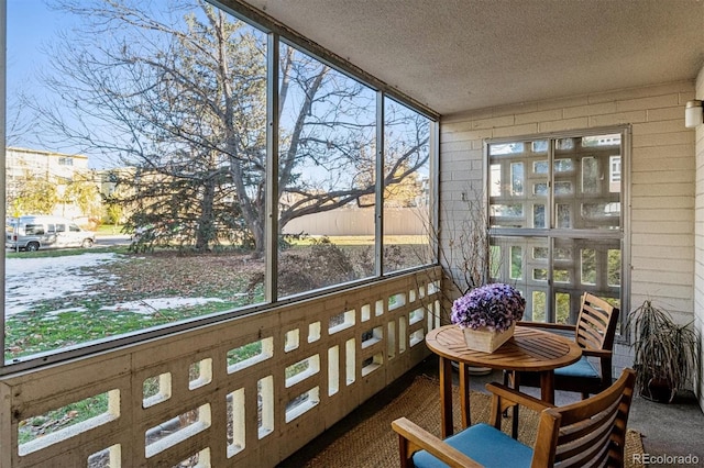 view of sunroom / solarium