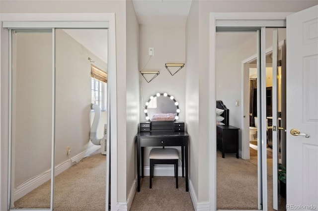 1343 Valentia St, Denver, CO 80220 - corridor featuring carpet flooring and baseboards