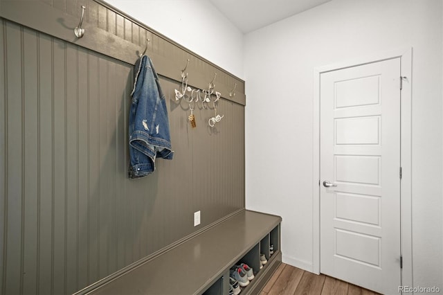 14102 Night Owl Ln, Parker, CO 80134 - mudroom featuring wood finished floors