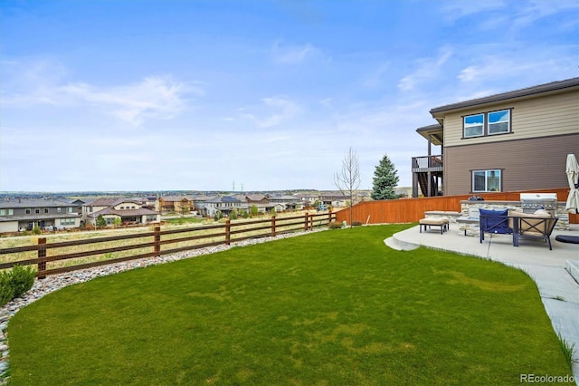 14102 Night Owl Ln, Parker, CO 80134 - view of yard featuring a patio area and a residential view