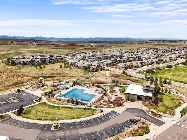 14102 Night Owl Ln, Parker, CO 80134 - aerial perspective of suburban area with a pool