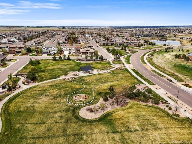14102 Night Owl Ln, Parker, CO 80134 - aerial overview of property's location with nearby suburban area and a nearby body of water