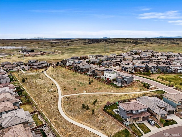 14102 Night Owl Ln, Parker, CO 80134 - aerial view of property and surrounding area with nearby suburban area