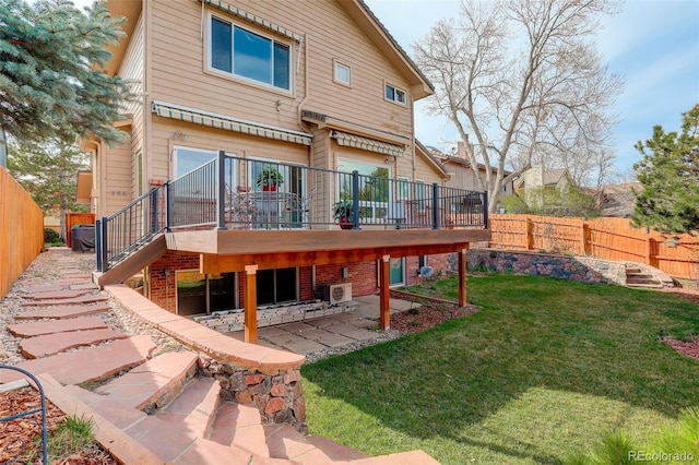 8101 E Dartmouth Ave Unit 22, Denver, CO 80231 - back of house featuring a wooden deck, a patio area, and stairway