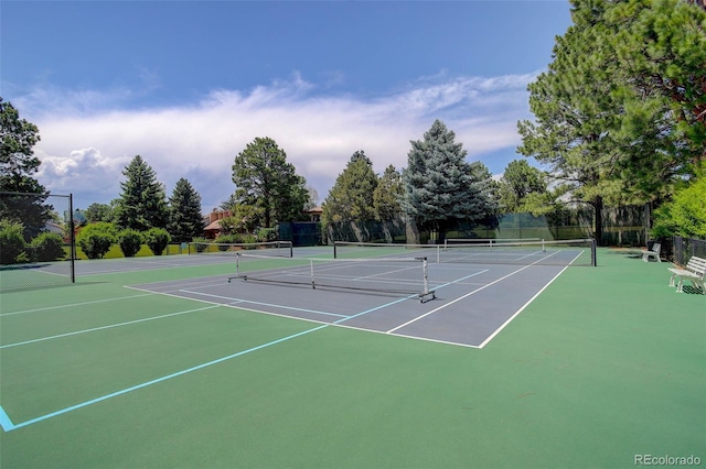 8101 E Dartmouth Ave Unit 22, Denver, CO 80231 - view of tennis court featuring community basketball court