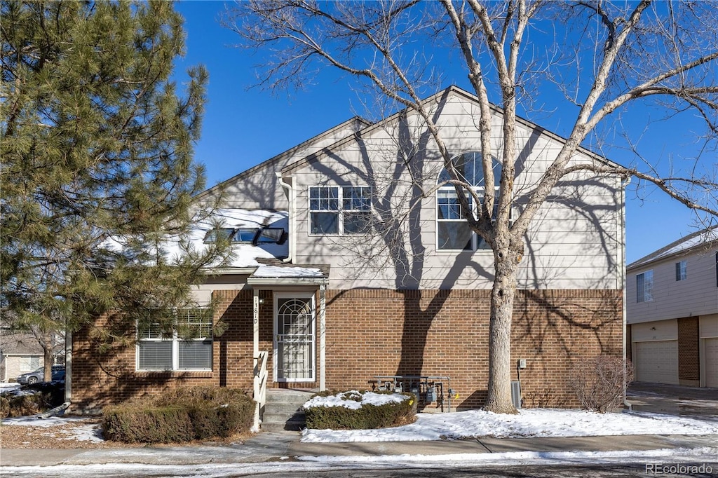 front facade featuring a garage