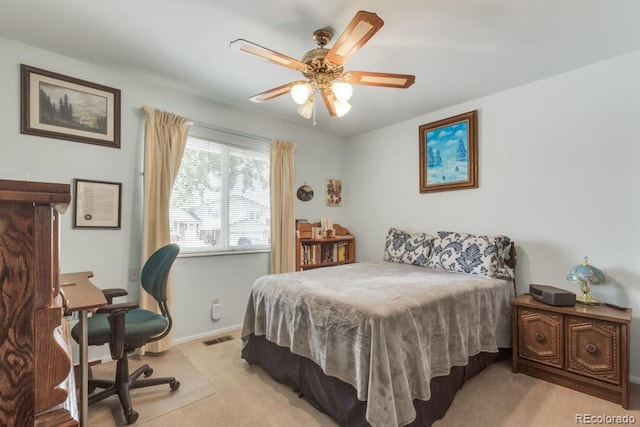 17634 E Eldorado Pl, Aurora, CO 80013 - carpeted bedroom featuring a desk and ceiling fan