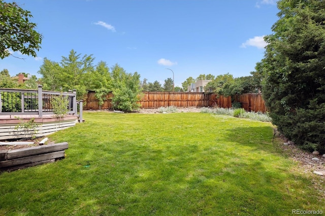 8174 Dudley Cir, Arvada, CO 80005 - view of yard featuring a deck