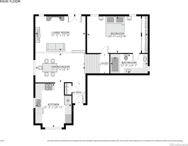8174 Dudley Cir, Arvada, CO 80005 - floor plan / room layout