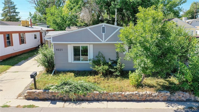 view of front of home