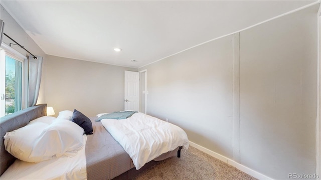 bedroom featuring carpet floors