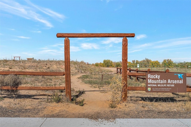 exterior space featuring a rural view