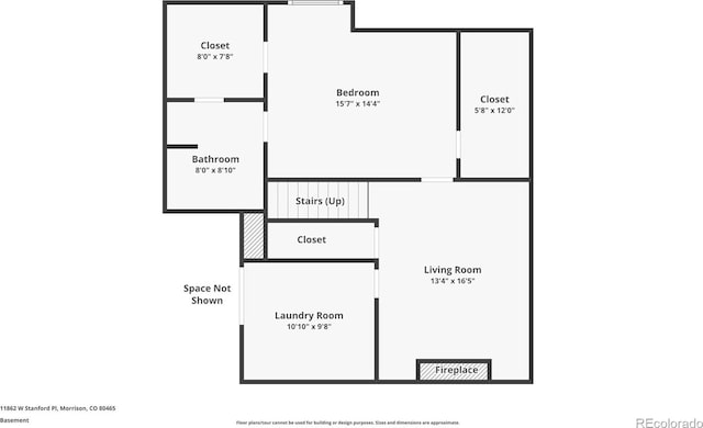 11862 W Stanford Pl, Morrison, CO 80465 - home floor plan