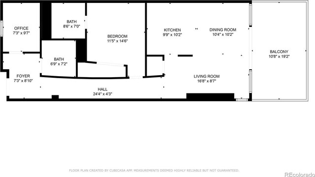 2100 16th St Unit 600, Denver, CO 80202 - floor plan / room layout