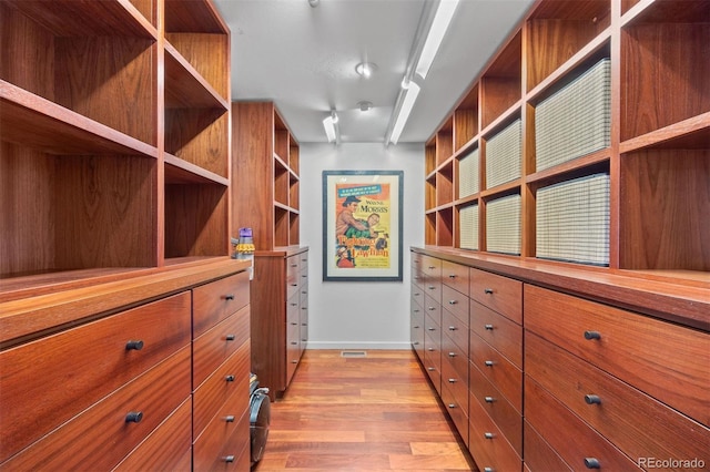 12653 Rancho Ct, Conifer, CO 80433 - walk in closet featuring light wood-style flooring