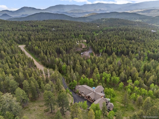 12653 Rancho Ct, Conifer, CO 80433 - bird's eye view of a forest and mountains