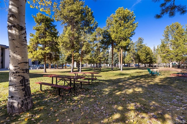 view of home's community featuring a yard