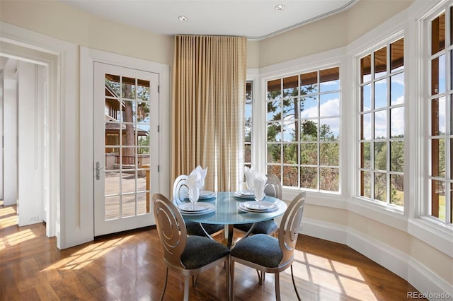 67 Indigo Way, Castle Rock, CO 80108 - dining room featuring wood finished floors and baseboards