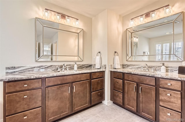 15705 Red Deer Dr, Morrison, CO 80465 - bathroom with tile patterned flooring and vanity