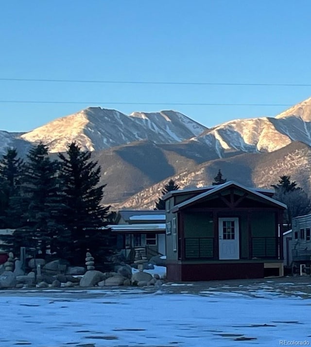 view of mountain feature