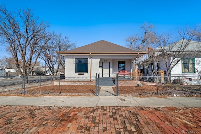 view of front of property with a porch