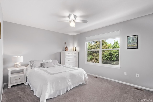 10345 Lions Heart, Lone Tree, CO 80124 - bedroom featuring dark carpet and a ceiling fan