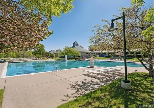 10345 Lions Heart, Lone Tree, CO 80124 - community pool with a patio
