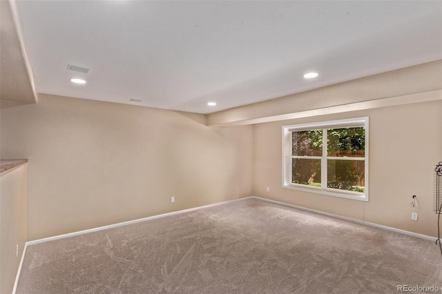 10345 Lions Heart, Lone Tree, CO 80124 - carpeted empty room featuring baseboards and recessed lighting