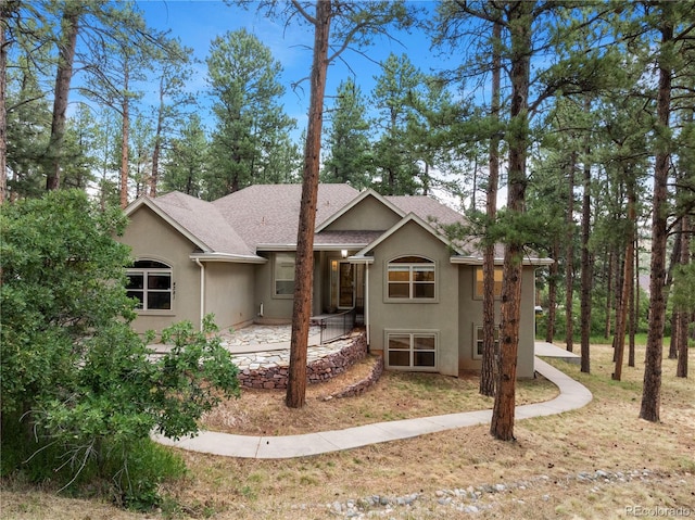 view of front of home featuring a patio