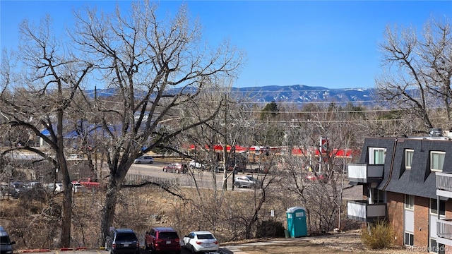 view of street featuring a mountain view