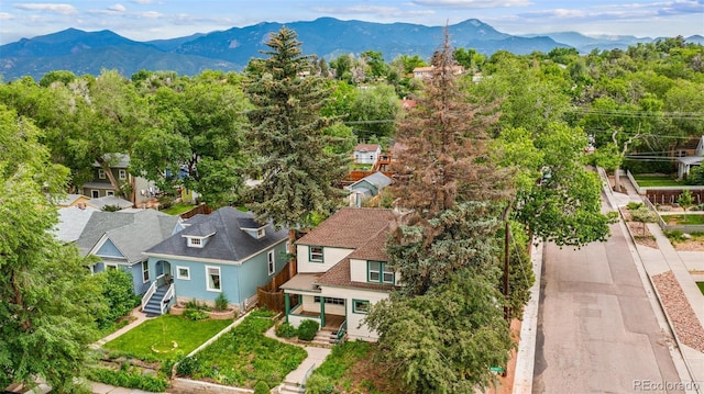 720 N Walnut St, Colorado Springs, CO 80905 - drone / aerial view of a mountainous background