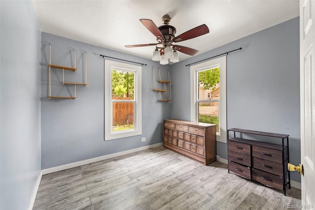 720 N Walnut St, Colorado Springs, CO 80905 - bedroom featuring light wood finished floors and ceiling fan