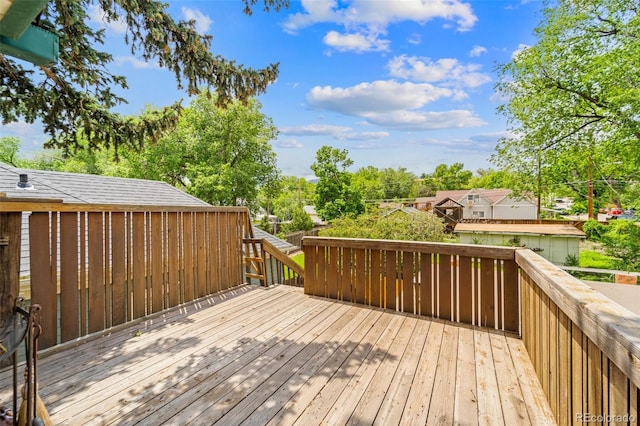 720 N Walnut St, Colorado Springs, CO 80905 - deck featuring view of wooded area