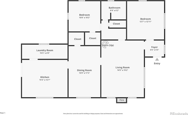 720 N Walnut St, Colorado Springs, CO 80905 - view of home floor plan